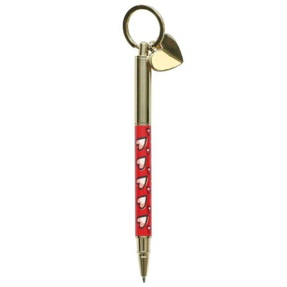 KATE SPADE NEW YORK "HEARTS" KEY FOB PEN - Picture 3 of 6